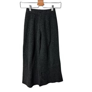 Zara Wide Leg Knit Gray Pants